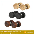 Factory Price Customized Fashion Stainless Steel Wood Stud Earrings